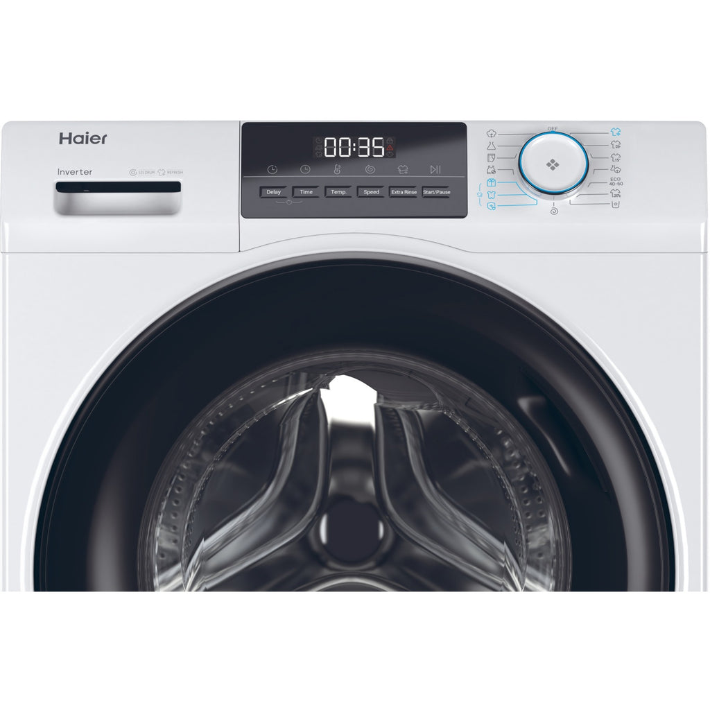 Lave linge hublot HAIER HW100-BP14929A-S - 10 kg - 1400 tr/min - Classe A - Moteur induction