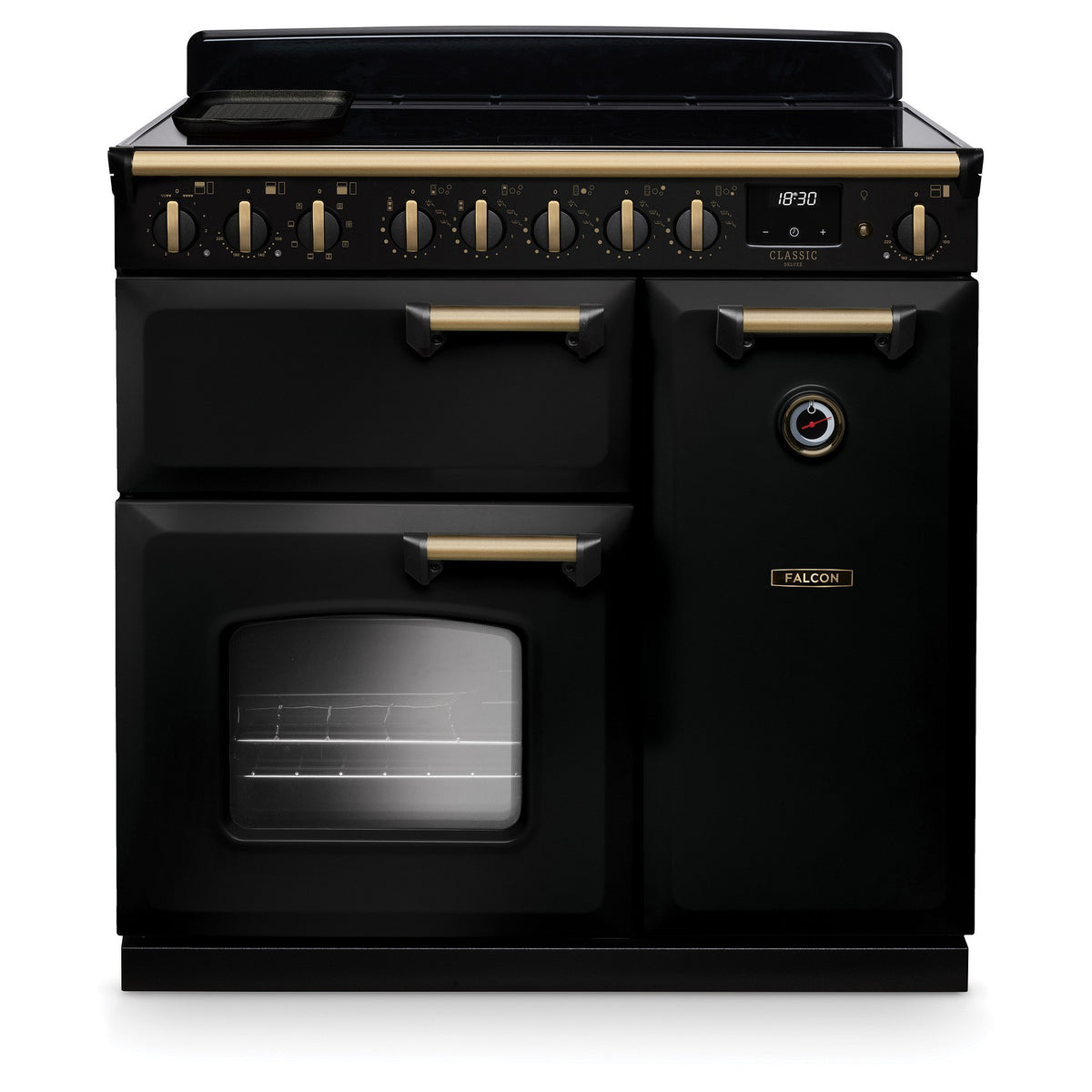 Piano de cuisson induction FALCON NGC TAB IND 90 CM NOIR LAITON ANTIQUE