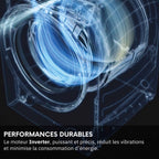 Lave linge hublot encastrable HAIER HWB100-B14858U-S - 10 kg - 1400 tr/min - Classe A - Moteur induction - Connecté