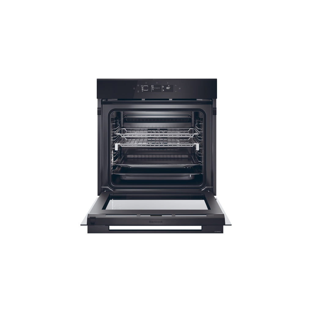 Four encastrable HAIER H6 ID46G5YTB - Pyrolyse - Hydrolyse - Chaleur pulsée - Porte froide - Rails télescopiques