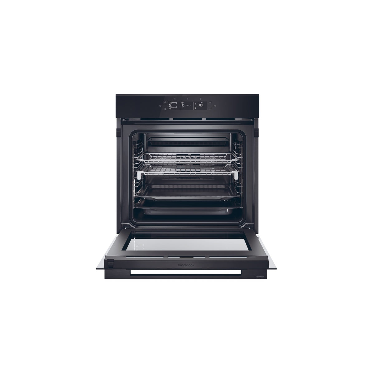 Four encastrable HAIER H6 ID46G5YTB - Pyrolyse - Hydrolyse - Chaleur pulsée - Porte froide - Rails télescopiques