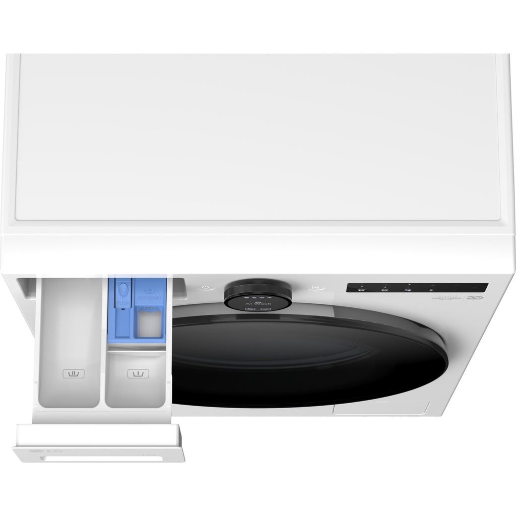 Lave linge hublot LG F14X76WHST - 11 kg - 1400 tr/min - Classe A - Direct drive - Connecté WiFi