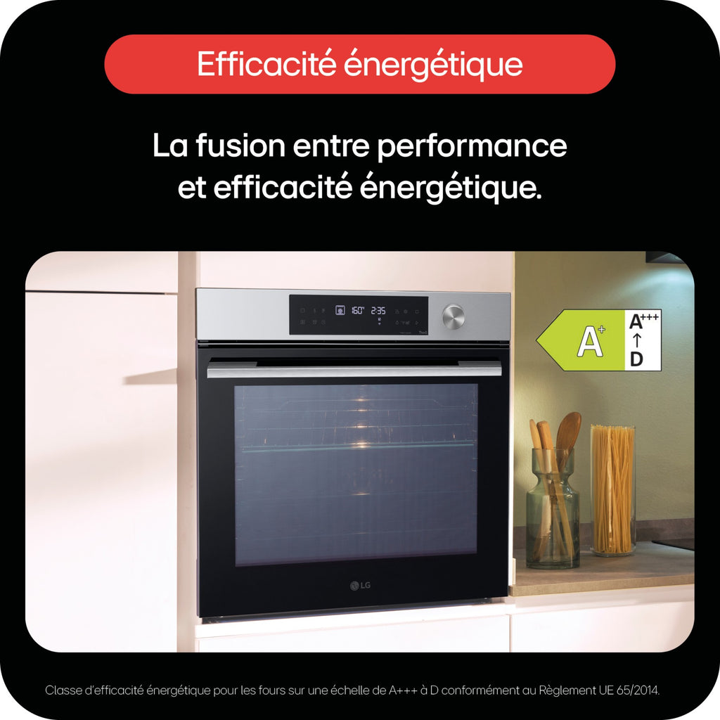 Four encastrable LG WS7D7652CS - Pyrolyse - Chaleur pulsée - Porte froide - Rails télescopiques