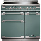 Piano de cuisson induction FALCON ELISE 90 VERT MINERAL MAT NICKEL BROSSÉ