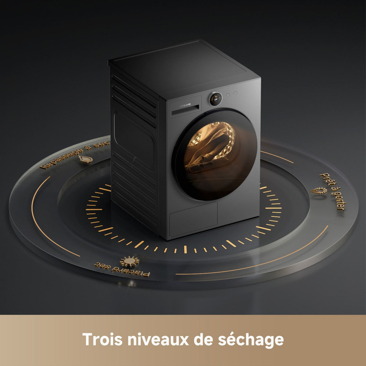 Sèche linge pompe à chaleur DREAME DRDRYL99KGG L9 9Kg
