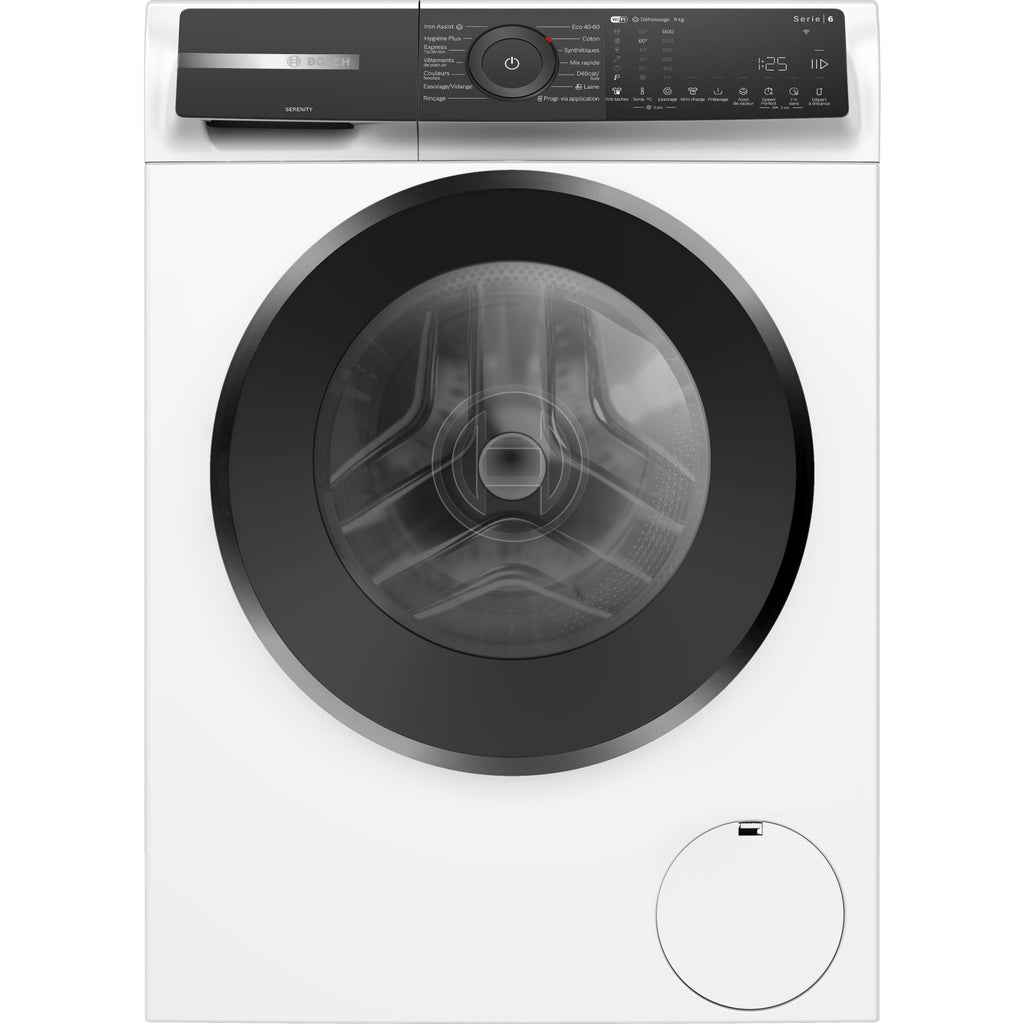 Lave linge hublot BOSCH WGH2440SFR - 9 kg - 1400 tr/min - Classe A - Moteur induction - WiFi - SERENITY - Série 6