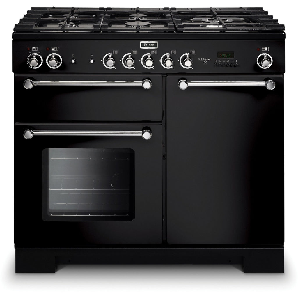 Piano de cuisson gaz FALCON KITCHENER 100 Mixte NOIR CHROME