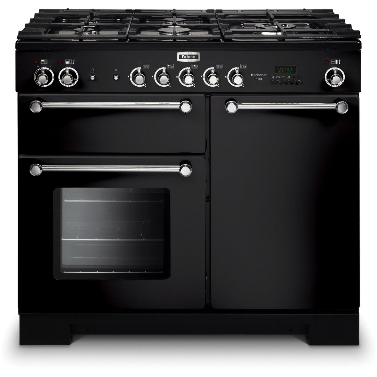 Piano de cuisson gaz FALCON KITCHENER 100 Mixte NOIR CHROME