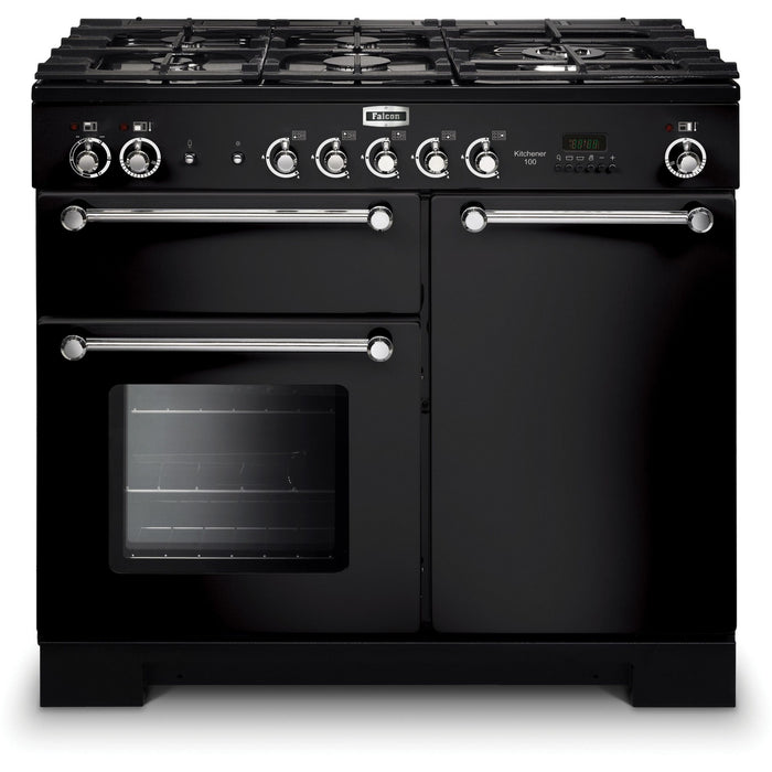 Piano de cuisson gaz FALCON KITCHENER 100 Mixte NOIR CHROME
