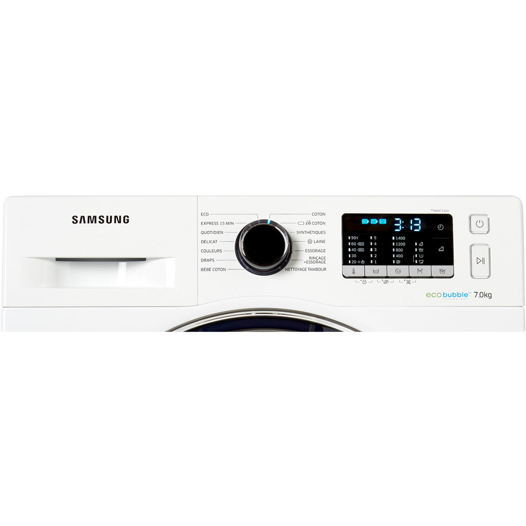 Lave linge hublot SAMSUNG EX WW70J5555FW Eco Bubble Reconditionné