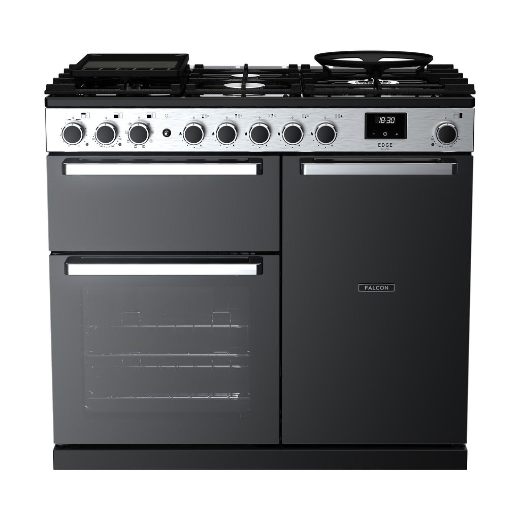 Piano de cuisson gaz FALCON EDGE DELUXE TAB GAZ 100 CM VERRE NOIR