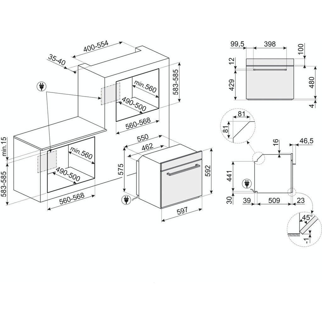 Four encastrable SMEG SFP6401TB