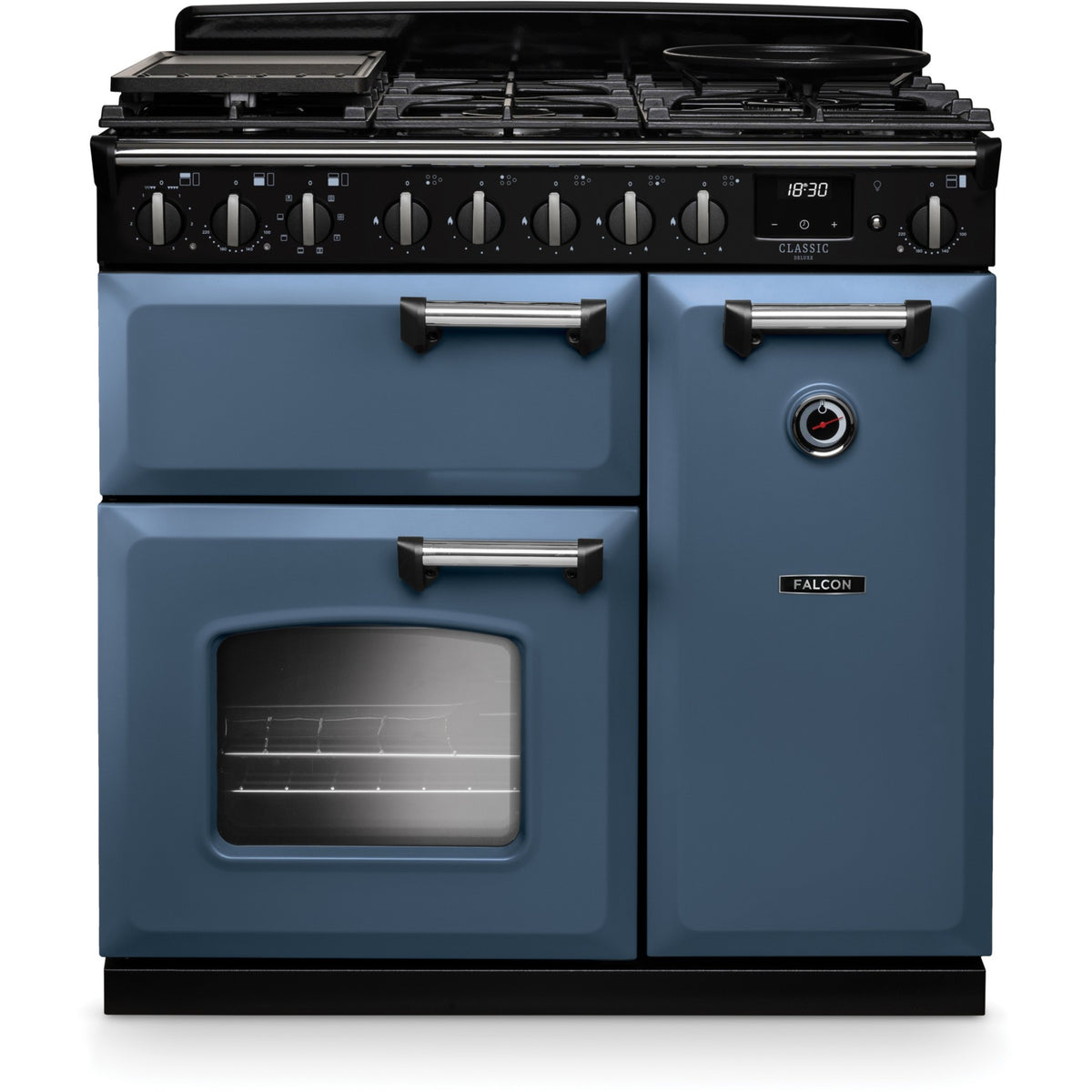 Piano de cuisson gaz FALCON NGC TAB GAZ 90 CM ROCHE BLEUE CHROME