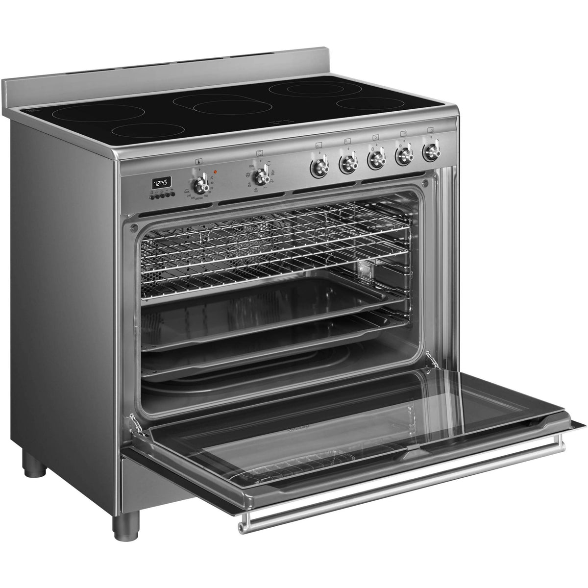 Piano de cuisson vitrocéramique SMEG SCD91CMX9 Vitro