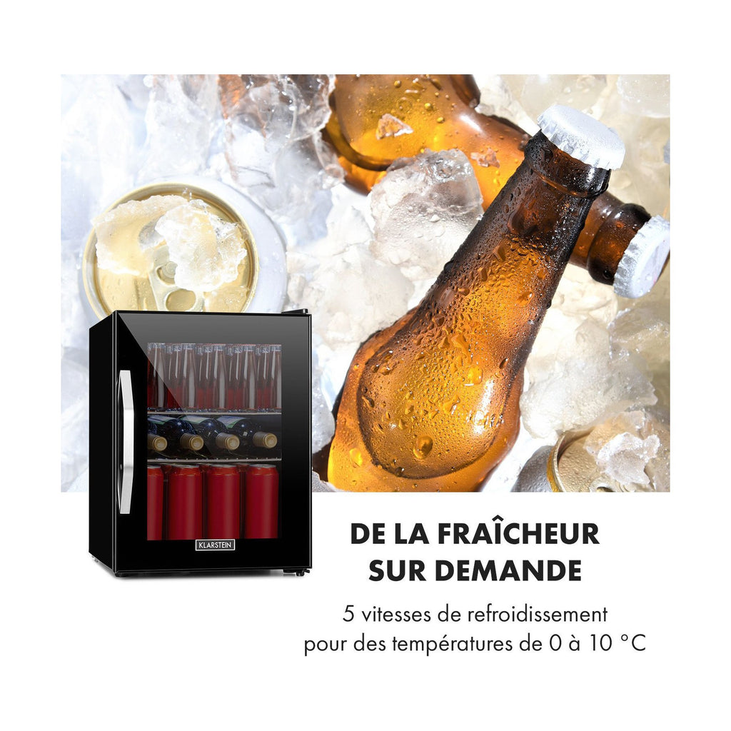 Mini réfrigérateur KLARSTEIN Beersafe M 33 litres - Noir