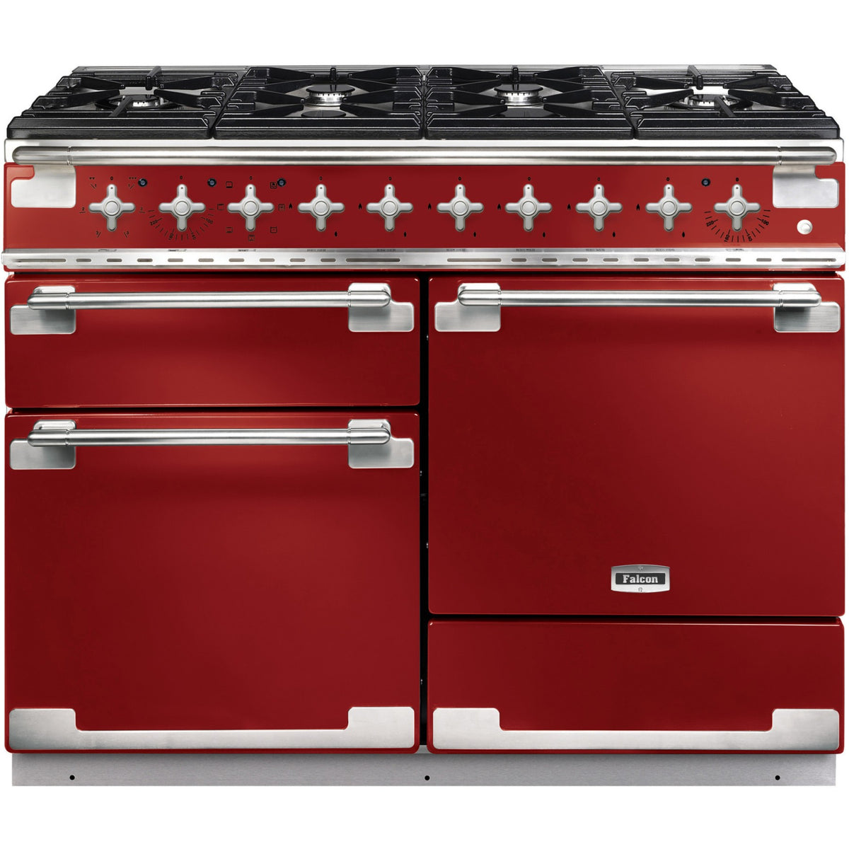 Piano de cuisson gaz FALCON ELISE110 MIXT ROUGE CERISE