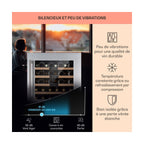 Cave à vin de service KLARSTEIN Vinsider 36 Uno - Argent