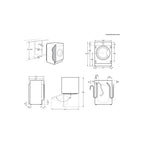 Lave linge hublot ELECTROLUX EW8F3814BI - 8 kg - 1400 tr/min - Classe A - Moteur induction
