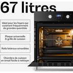 Four encastrable KLARSTEIN Verosteel 60 cm 67L CEE A 3220 W Noir