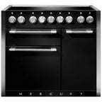 Piano de cuisson induction FALCON Semi Pro MERCURY 100 NOIR MAT INOX POLI