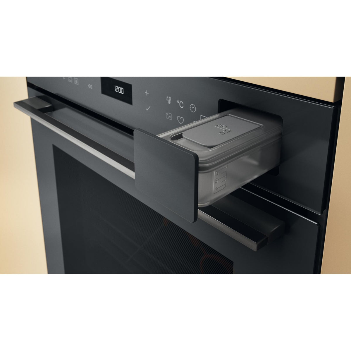 Four encastrable fonction vapeur WHIRLPOOL WOI7A8FPT1SSGAF - Pyrolyse - Chaleur tournante - Combiné vapeur - Porte froide