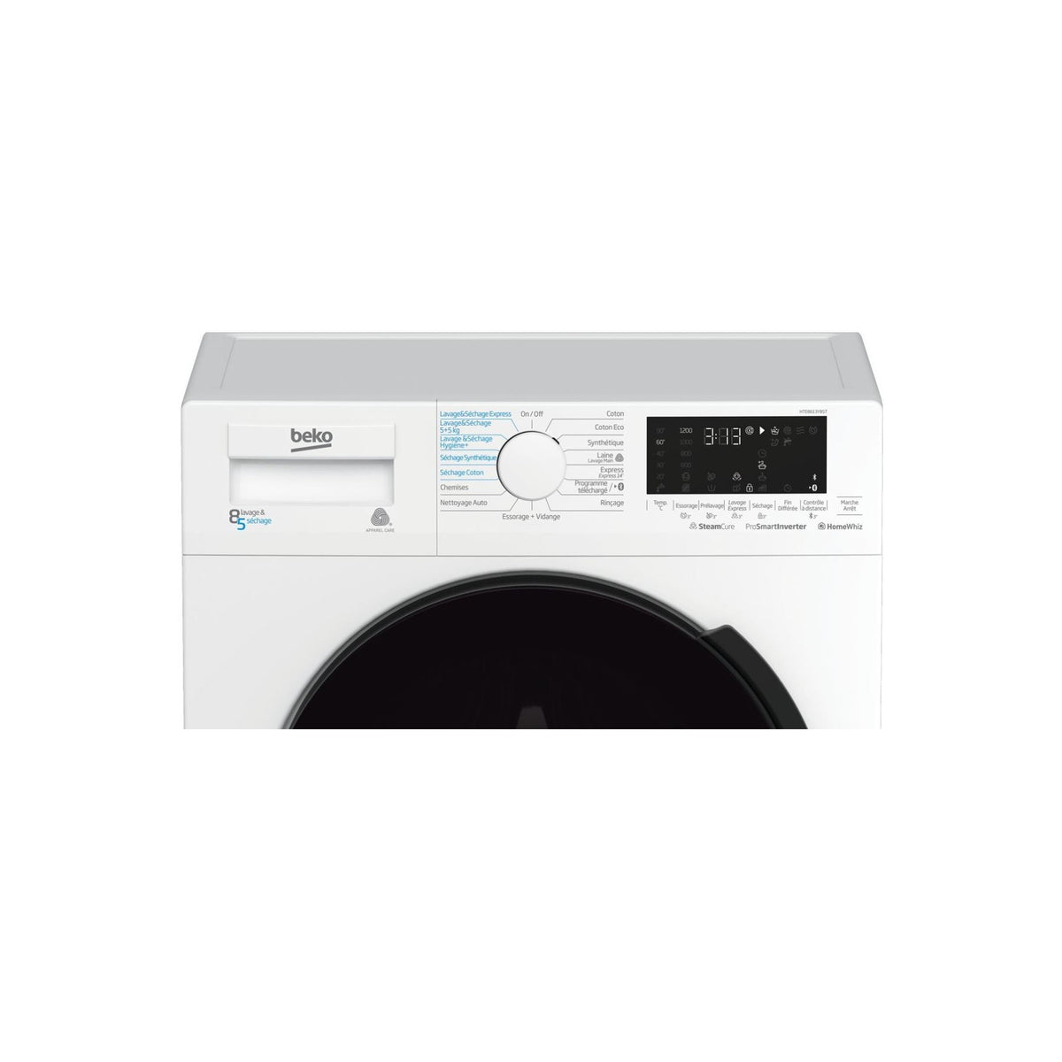 Lave linge séchant hublot BEKO HTE8614YBST Aquawave