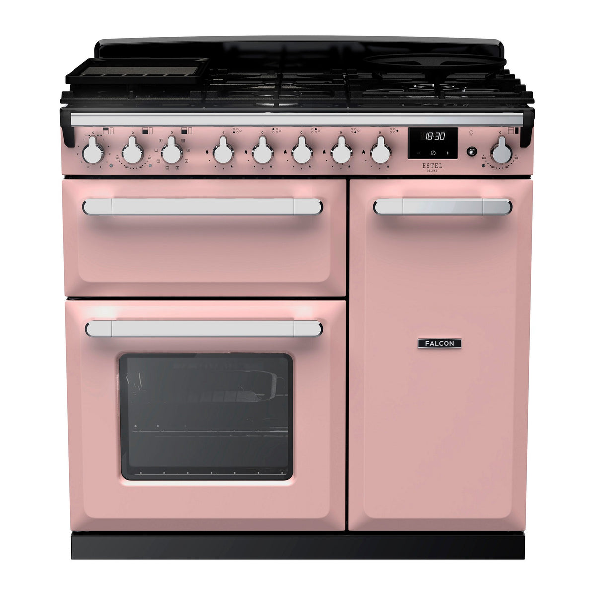 Piano de cuisson gaz FALCON ESTEL DELUXE TAB GAZ 90 CM ROSE PASTEL C