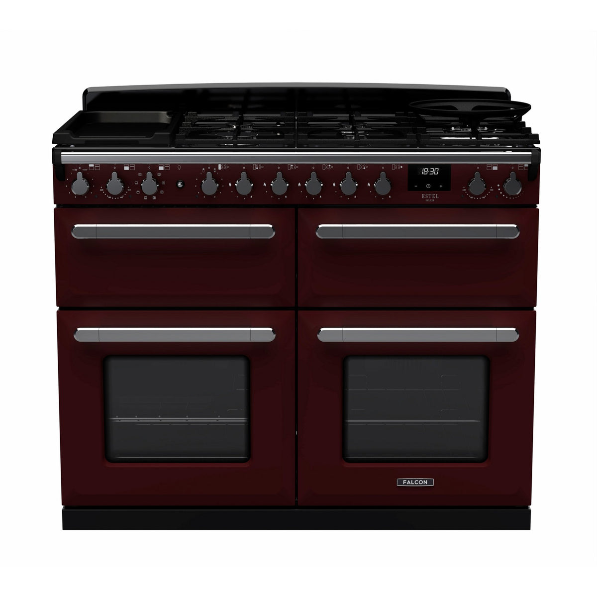 Piano de cuisson mixte FALCON ESTEL DELUXE BC TAB MIX 110 CM NOIR BRIL
