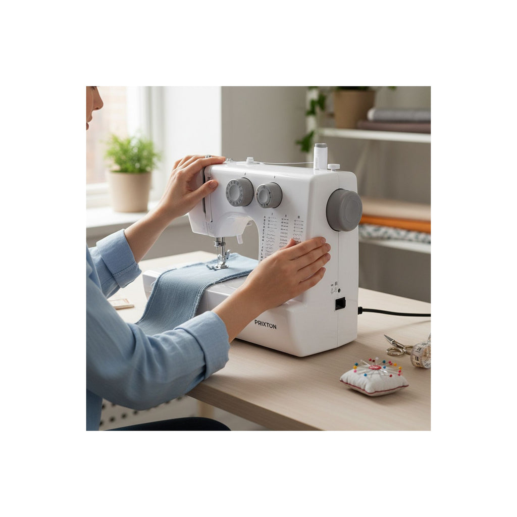 Machine à coudre PRIXTON P135, 45 points, Boutonnière Automatique