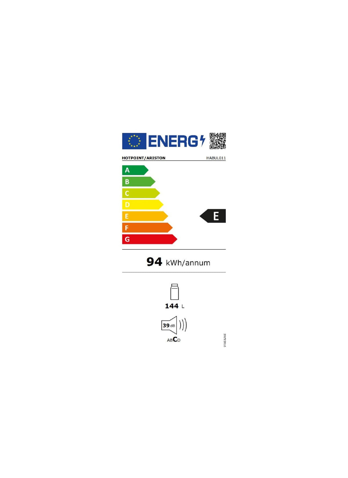 Réfrigérateur top encastrable HOTPOINT HABUL011