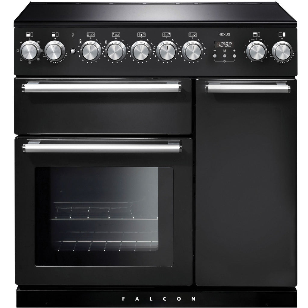 Piano de cuisson induction FALCON NEXUS 90 CHARBON Mat satiné CHROME