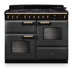 Piano de cuisson mixte FALCON NGC TAB MIX 110 CM ARDOISE LAITON ANTIQU
