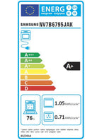 Four encastrable SAMSUNG NV7B6795JAK - Double cavité - Pyrolyse - Chaleur pulsée - Vapeur - Porte froide