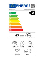 Lave linge hublot ELECTROLUX EW8F3814BI - 8 kg - 1400 tr/min - Classe A - Moteur induction