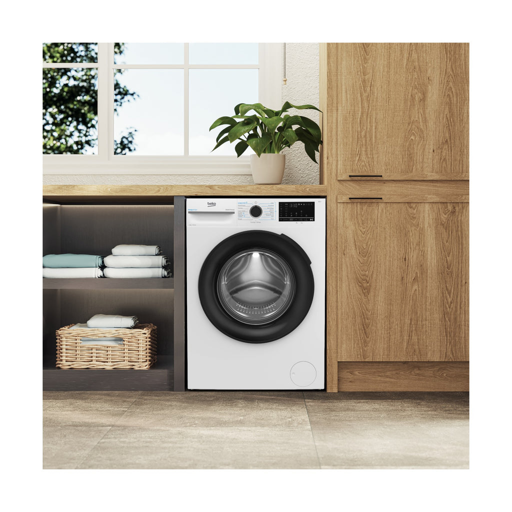 Lave linge hublot BEKO BM3WFT412411B - 12 kg - 1400 tr/min - Classe A - Moteur induction