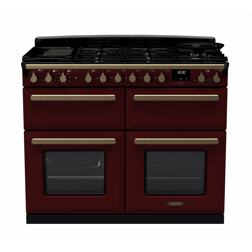 Piano de cuisson mixte FALCON ESTEL DELUXE BC TAB MIX 110 CM BORDEAUX