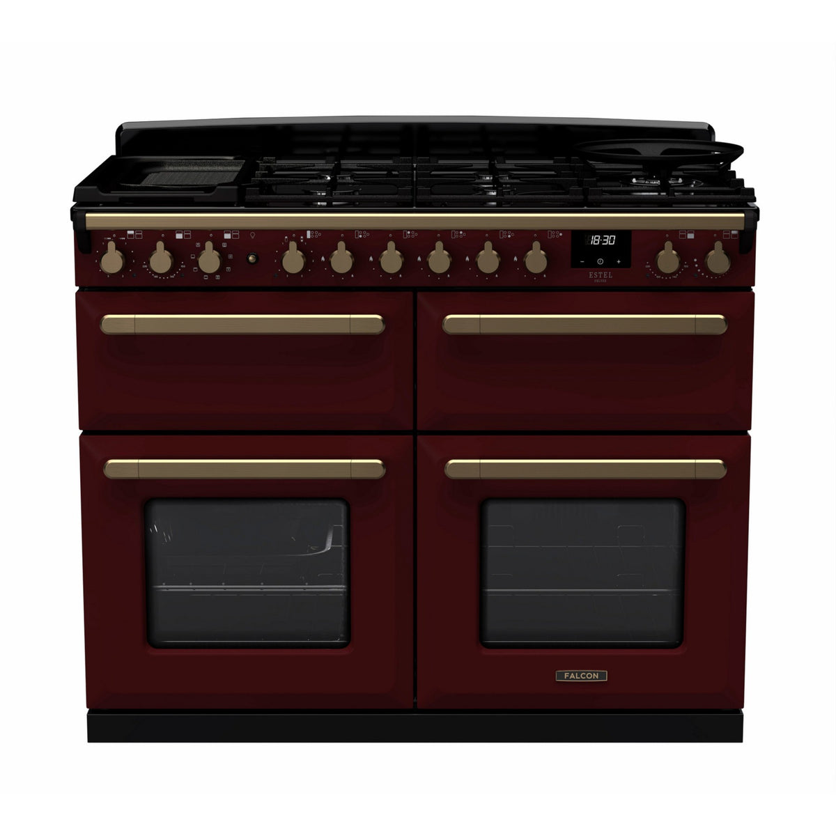 Piano de cuisson mixte FALCON ESTEL DELUXE BC TAB MIX 110 CM BORDEAUX