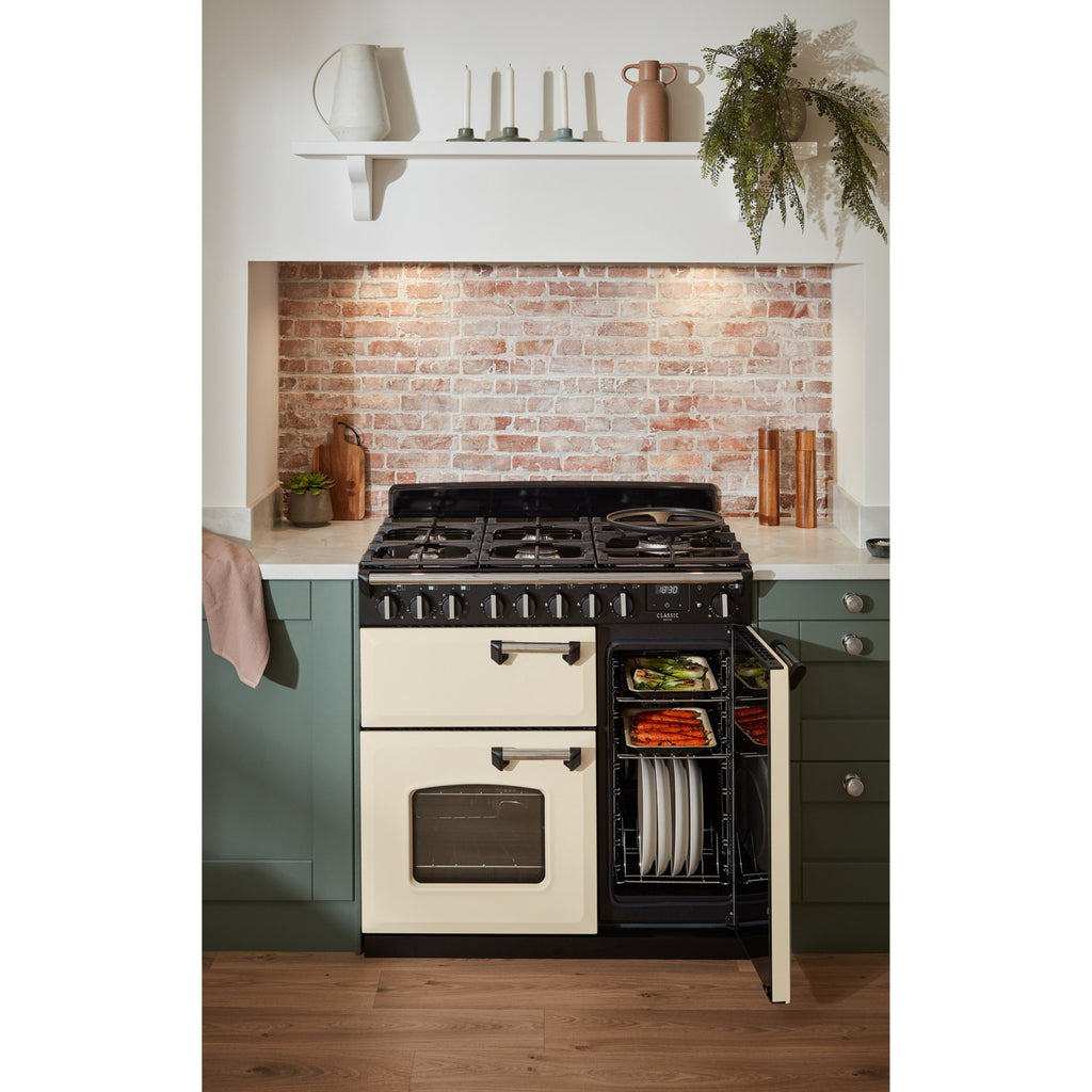 Piano de cuisson gaz FALCON NGC TAB GAZ 90 CM CREME PASTEL CHROME