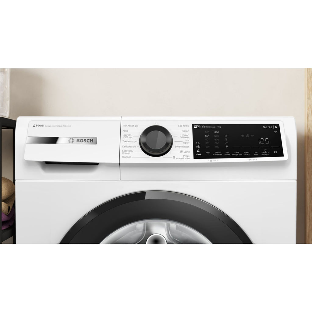 Lave linge hublot BOSCH WGJ244ABFR - 9 kg - 1351 tr/min - Classe A - Moteur induction - Autodosage - Connecté