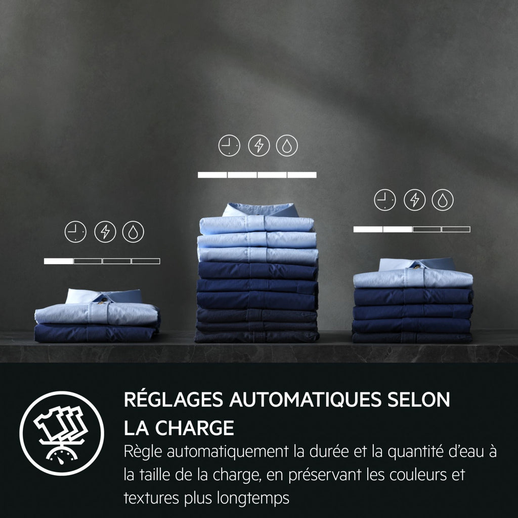 Lave linge hublot AEG LSR6E6264XA - 6 kg - 1200 tr/min - Classe A - Moteur induction - Noir