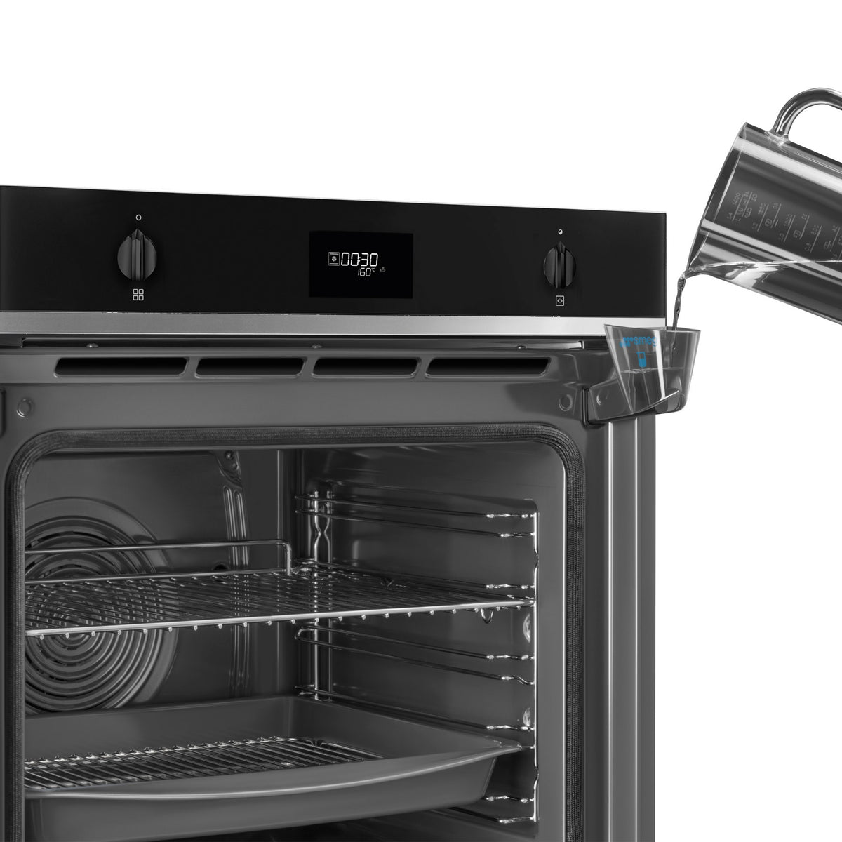 Four encastrable SMEG SOP6401S2B - Combiné vapeur - Chaleur tournante - Pyrolyse - Porte froide