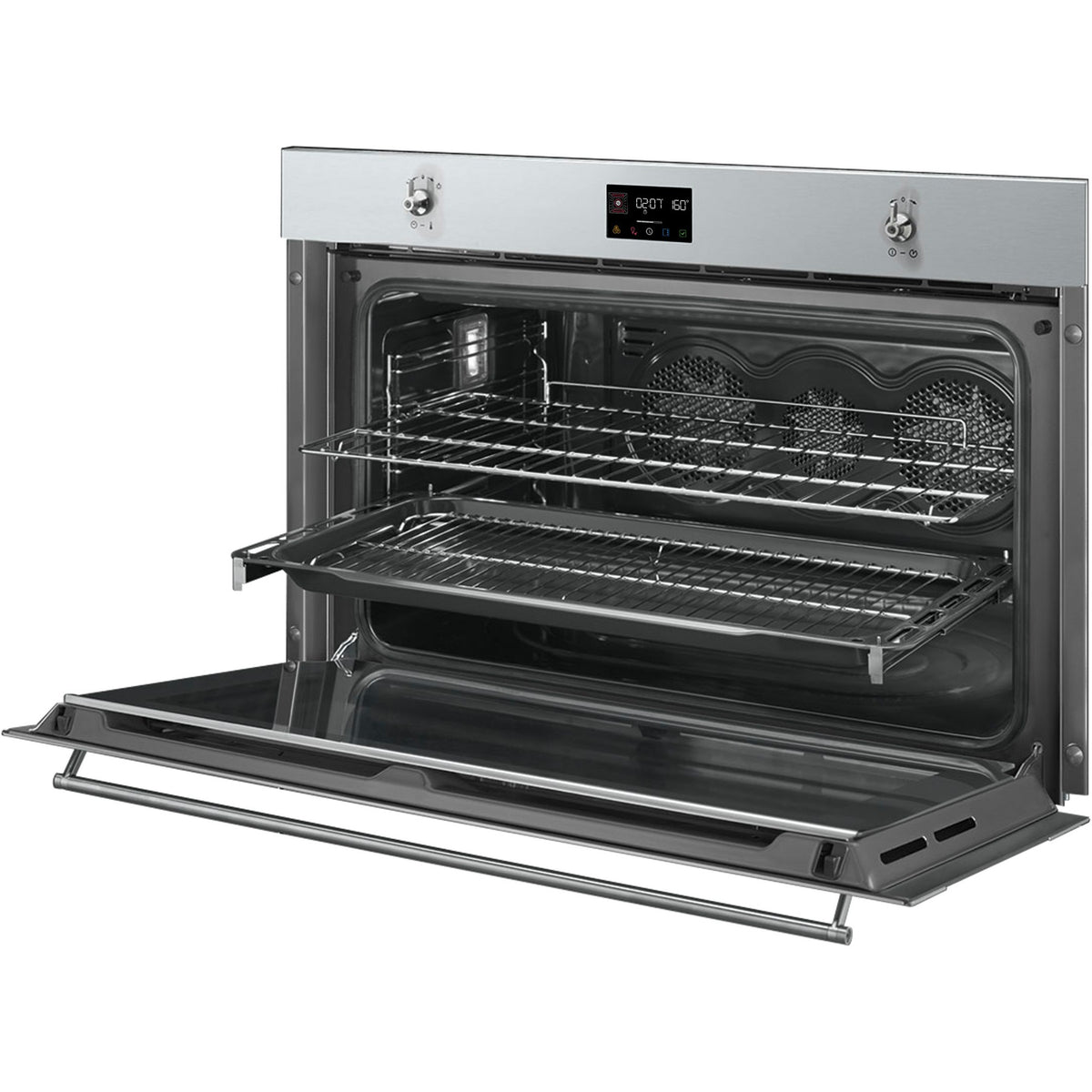 Four encastrable SMEG SFP9302TX - Pyrolyse - Chaleur pulsée - Porte froide - Rails télescopiques