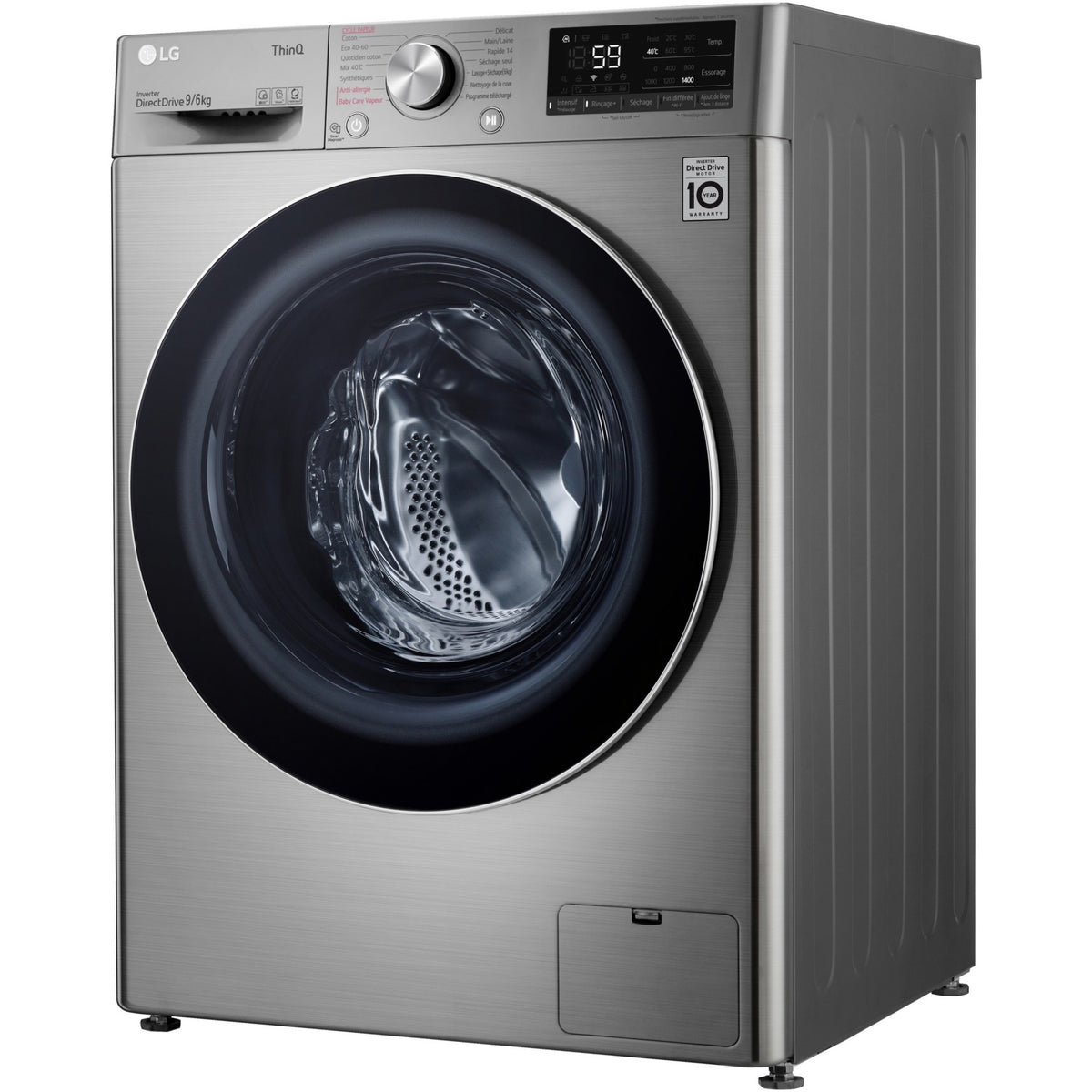 Lave linge séchant hublot LG F964V42IXRS Reconditionné