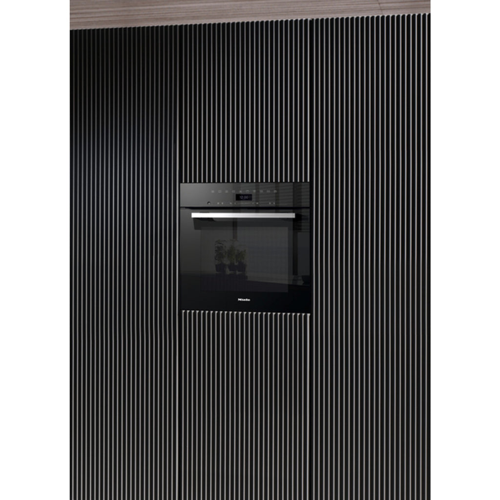 Four encastrable fonction vapeur MIELE H 7365 BP - Pyrolyse - Chaleur tournante - Combiné vapeur - Porte froide