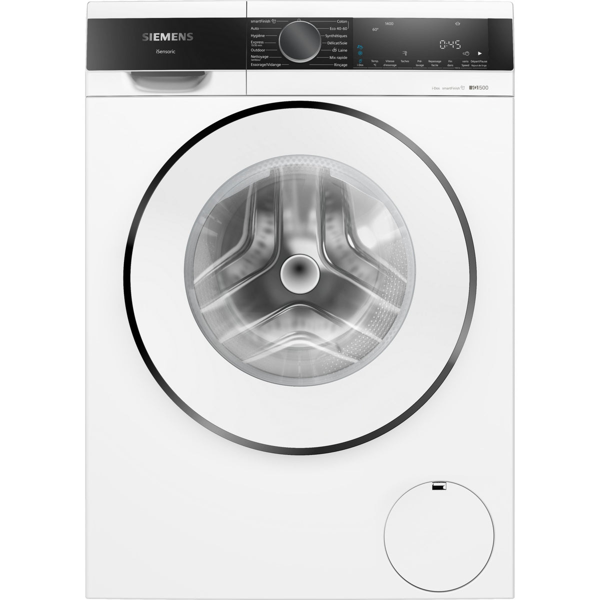 Lave linge hublot SIEMENS WG44G2F1FR - 9 kg - 1400 tr/min - Classe A - Moteur induction - Autodosage - iQ500