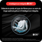 Lave linge hublot LG F94X56WSTA - 9 kg - 1400 tr/min - Classe A - Moteur direct drive - Autodosage - Connecté