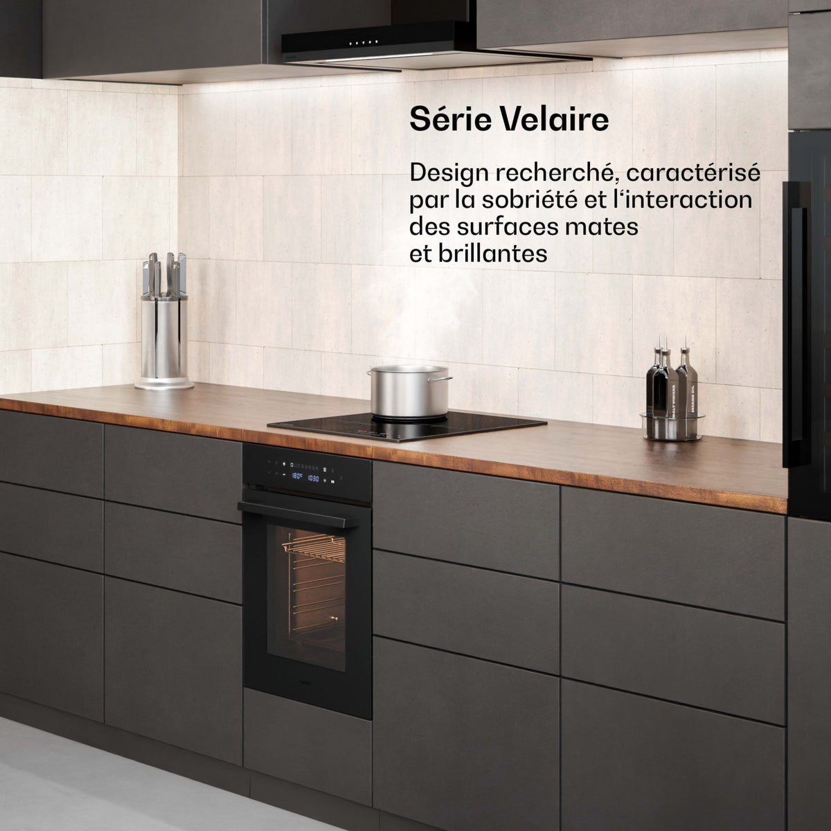 Four encastrable KLARSTEIN 45cm 49 litres CEE A 2350 W Noir Velaire