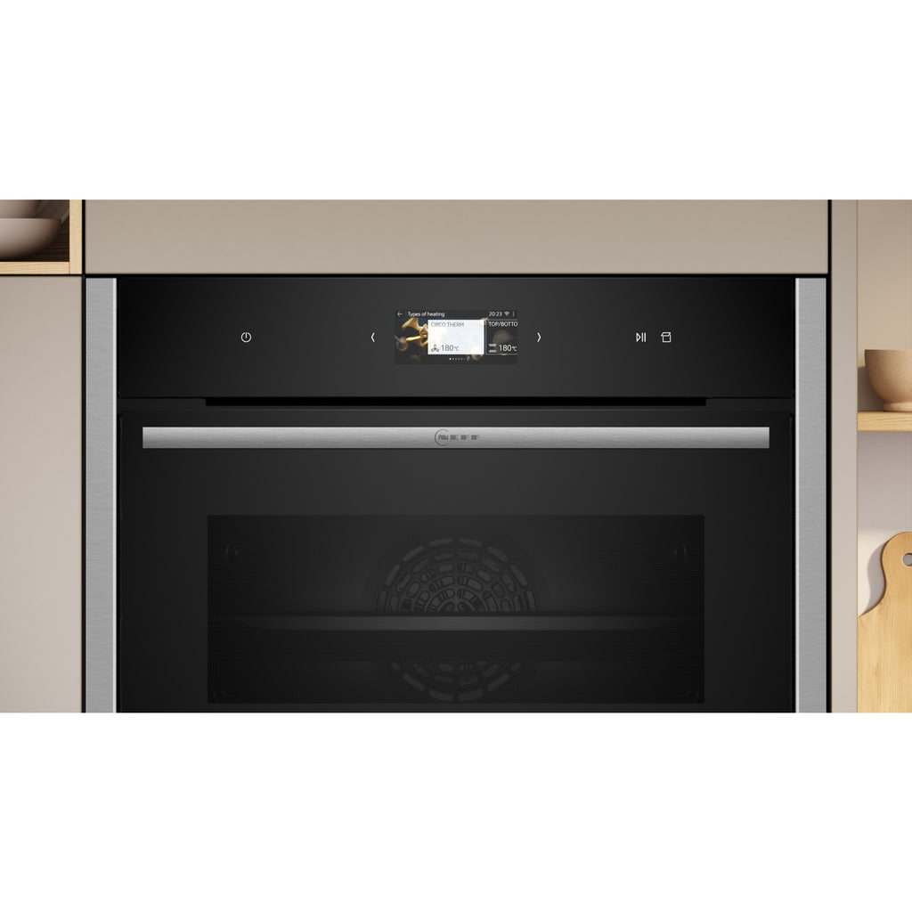 Four encastrable fonction vapeur NEFF C24FS31N0 - Chaleur tournante - Combiné vapeur - Écran tactile