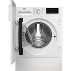 Lave linge séchant hublot encastrable BEKO B5DBT68547W - 8/5 kg - 1400 tr/min - Classe D - Moteur induction