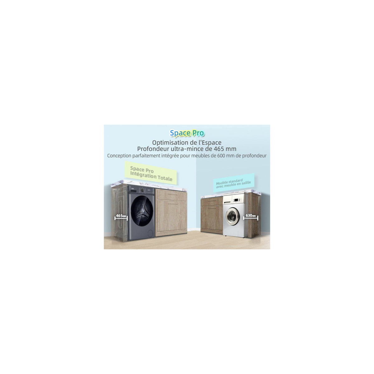 Lave linge hublot CHIQ CW07123863AX